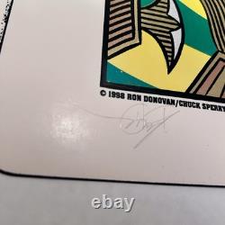 Super Rare 1998 Pearl Jam Virgin Megastore Yield Poster Signed Chuck Sperry NM