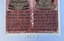 Taz 1998 Tibetan Freedom Silkscreen Concert Poster Signed Pearl Jam Beastie Boys