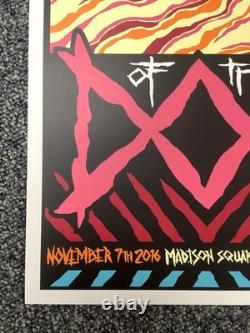 Temple Of The Dog Poster 11/7/2016 NY MSG Brad Klausen Chris Cornell Pearl Jam