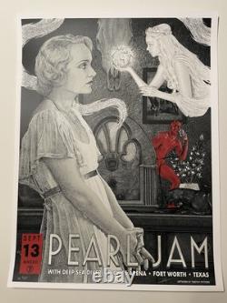 Timothy Pittides Pearl Jam Ft Worth 2023 Artist Edition Gig Poster Print 18x24