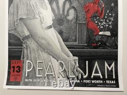 Timothy Pittides Pearl Jam Ft Worth 2023 Artist Edition Gig Poster Print 18x24