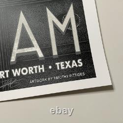 Timothy Pittides Pearl Jam Ft Worth 2023 Artist Edition Gig Poster Print 18x24