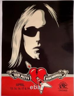 Tom Petty Shepard Fairey 2003 Tour Chicago VIC Theatre Wxrt Concert Poster