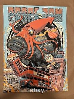 Two (2) Pearl Jam Posters London 2022 Pedro Correa Bella Grace Free Shipping