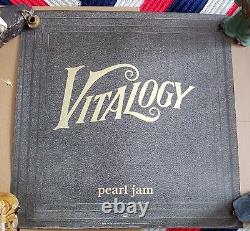 Two Vintage 1994 Pearl Jam Vitalogy Promo Posters Square/Round RARE! +Free Ship