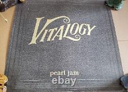 Two Vintage 1994 Pearl Jam Vitalogy Promo Posters Square/Round RARE! +Free Ship