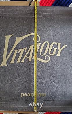 Two Vintage 1994 Pearl Jam Vitalogy Promo Posters Square/Round RARE! +Free Ship