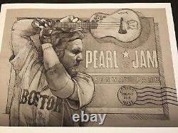 Ultra Rare Pearl Jam Poster Boston Fenway Red Sox 2016 Fox Emek Sperry Vedder U2