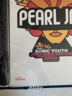 VINTAGE 2000 Pearl Jam Sonic Youth Jones Beach August New York NY Poster MINT
