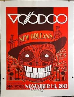 VOODOO Fest 2013 Official Poster New Orleans CURE PEARL JAM SCREEN PRINT