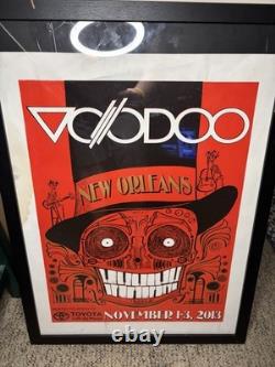 VOODOO Fest 2013 Official Poster New Orleans CURE PEARL JAM SCREEN PRINT