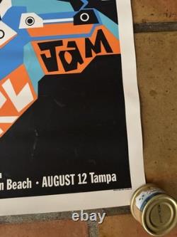 Vintage 2000 Pearl Jam & Sonic Youth FLA Concerts Original Silk Screen Poster