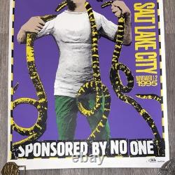 Vintage Pearl Jam Poster 1995 Ames Bros. Concert Memorabilia Salt Lake City 90's